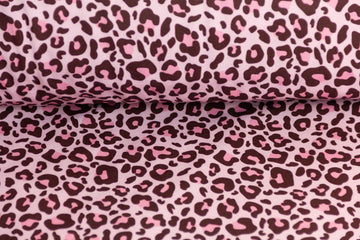 Softshell mit Leoprint, rosa, 0,5 m